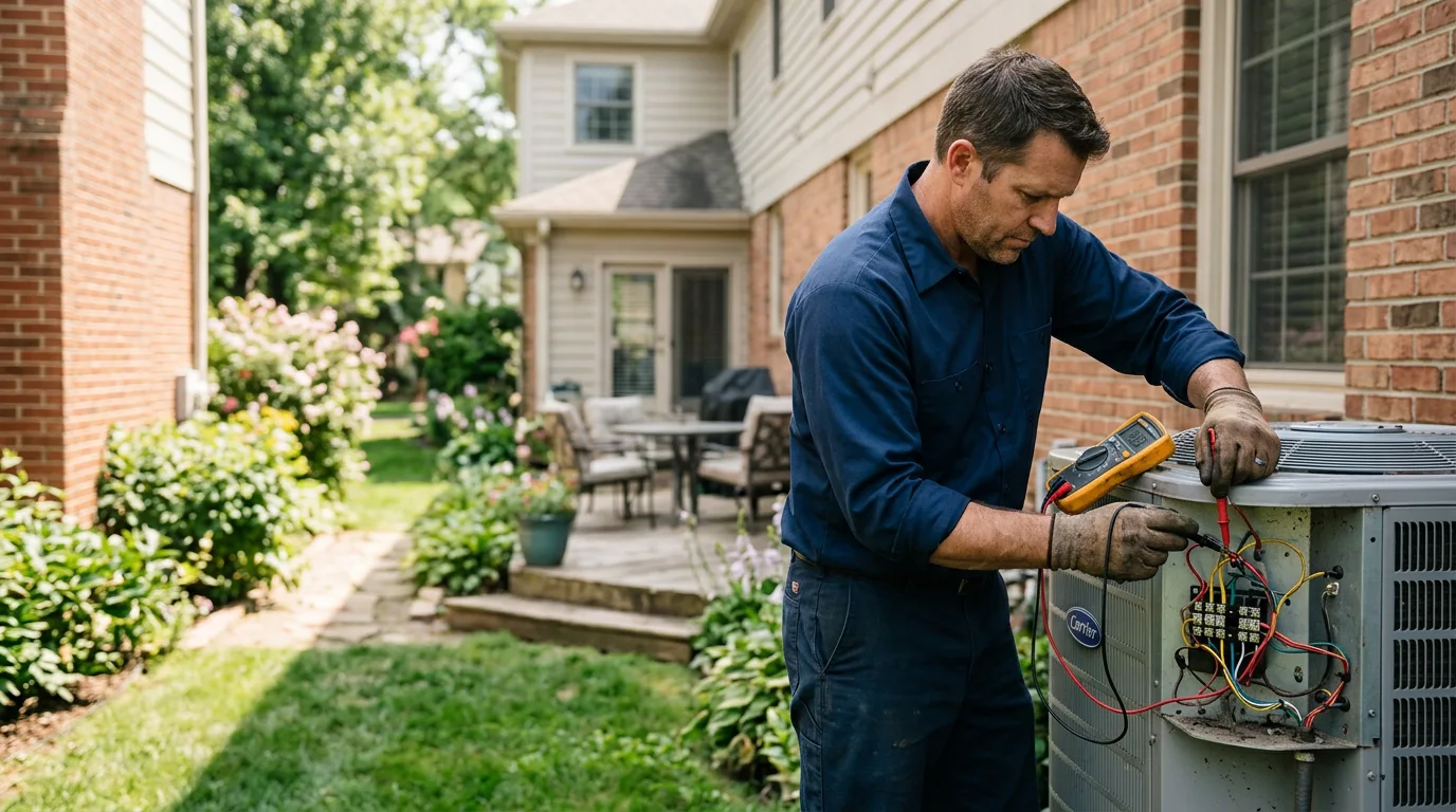 HVAC technician working near La Fayette, KY